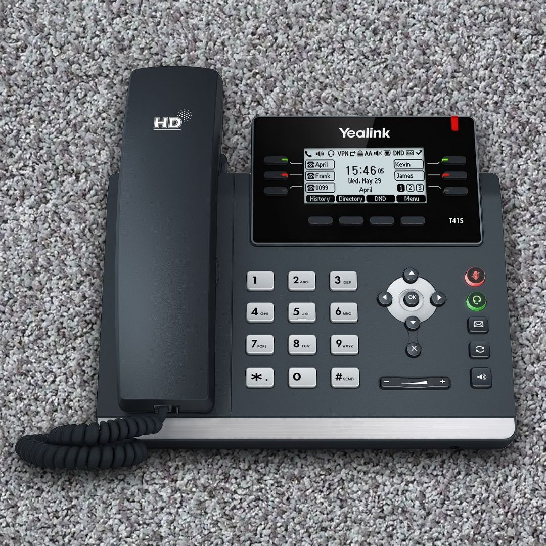 Yealink T41S IP Phone No Power Supply (PoE)