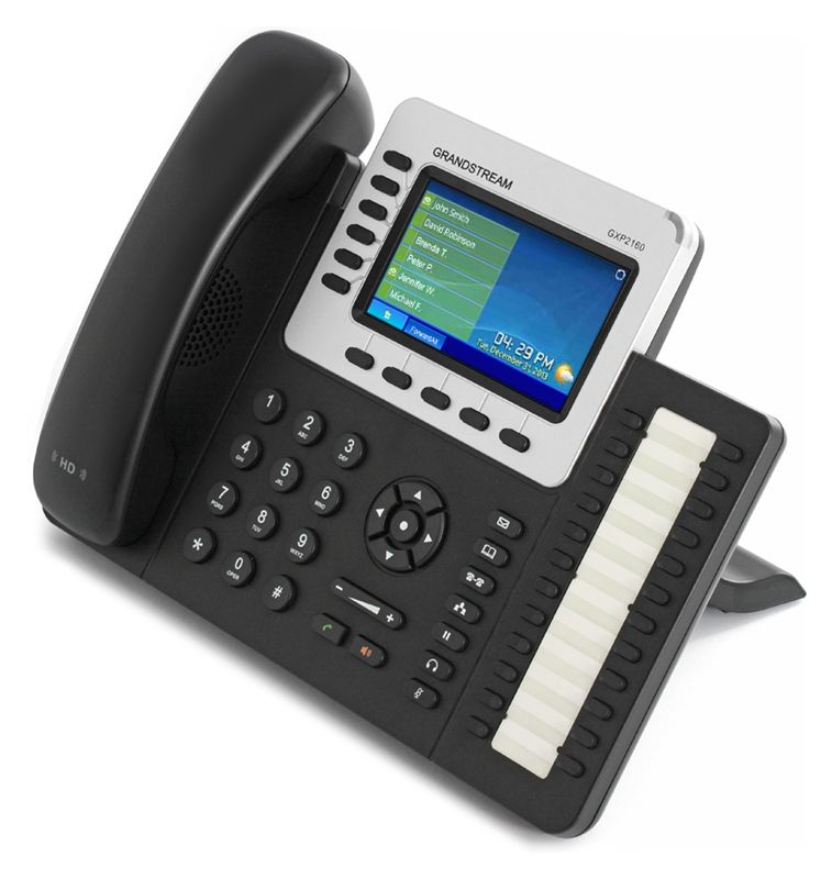 Grandstream GXP2160 IP Phone No Power Supply (POE) from  BusinessTelephone.com